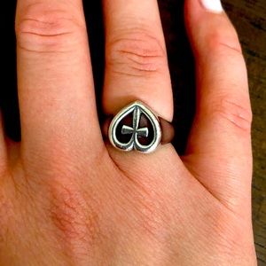 James Avery “Eternal Love” Heart Cross Ring